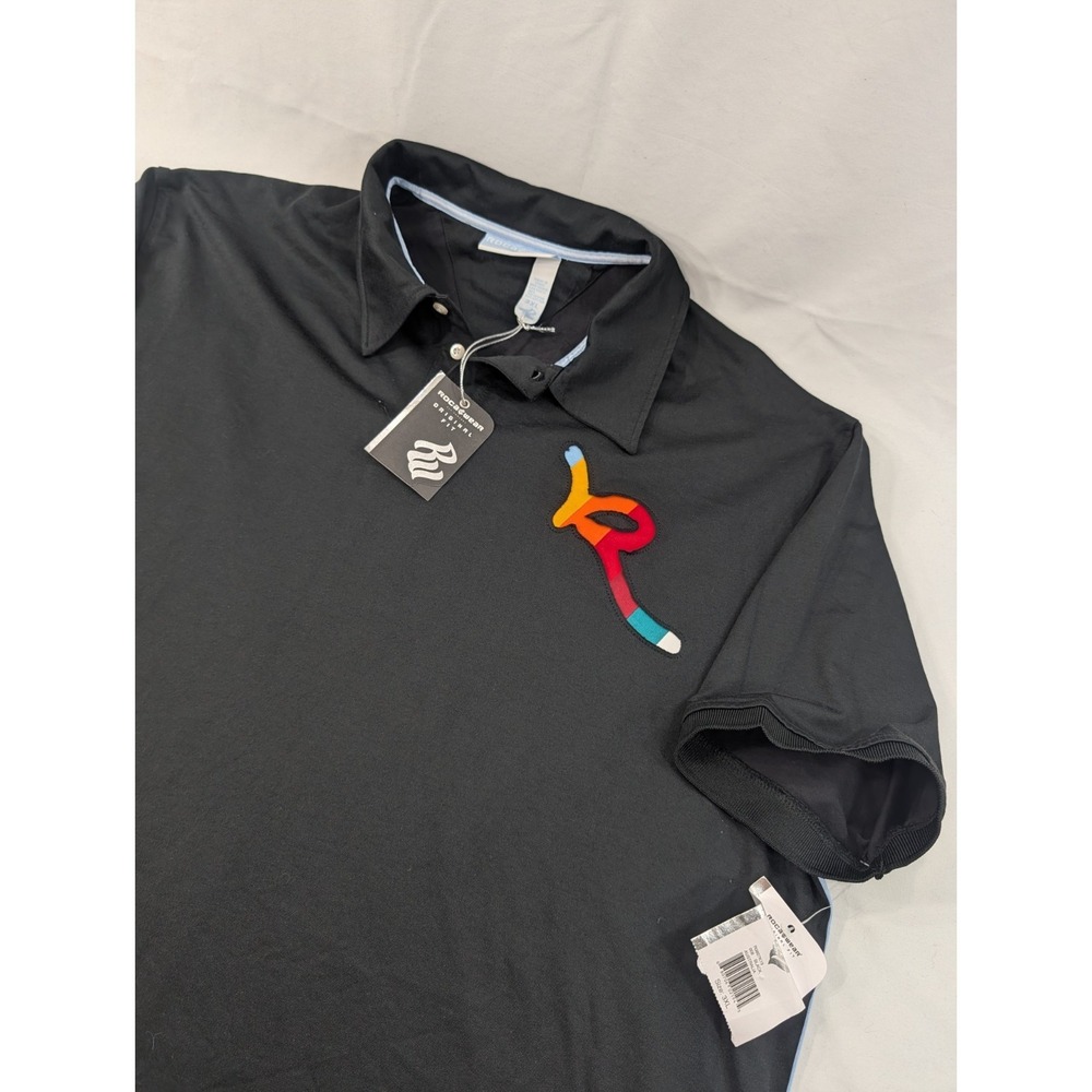 New Rocawear Big & Tall Men's Polo Colorblock 3XL Color Block Stripe‎ Australia